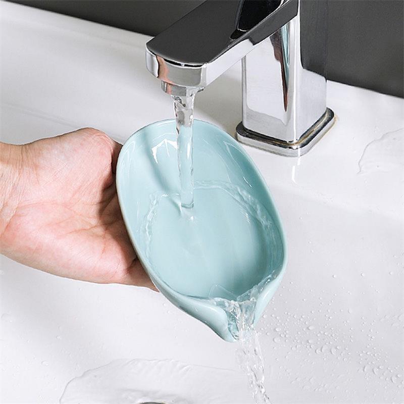 Soap Box Creative Draining Soap Storage Rack Punch-Free Suction Cup Personalized Cute Household Shelf Bathroom Artifact