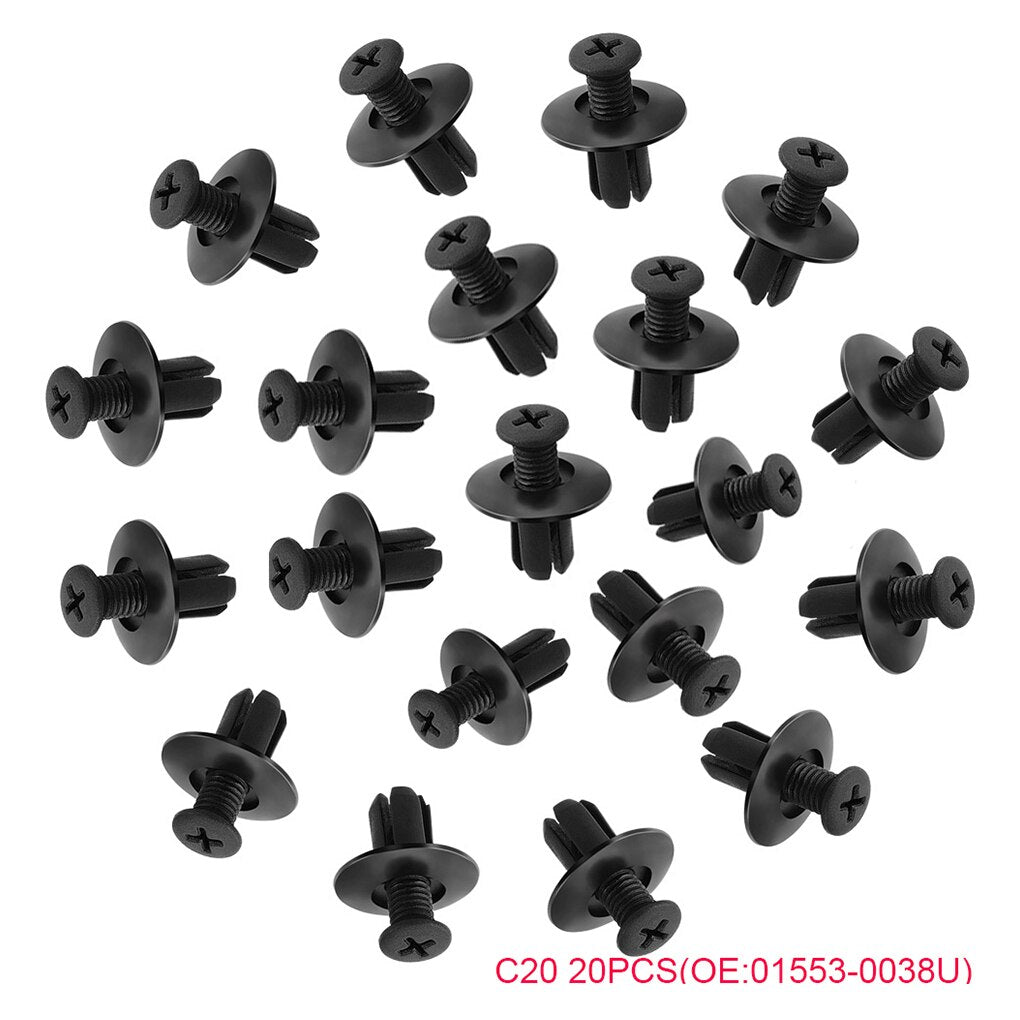 100Pcs Clips for car Fastener Screws Bumper Interior Decoration Auto Plastic Random Mixing Universal Plastic