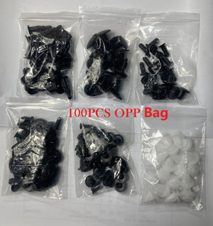 50/100pcs Mixed Auto Fastener Clip Car Body Push Retainer Pin Rivet Bumper Door Trim Panel Retainer Fastener Kit Car Accessories