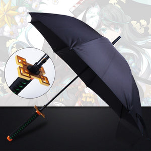 16 Bones Automatically Open Long Handle Windproof Samurai Sword Umbrella Japanese Ninja-like Sun and Rain Straight Umbrella