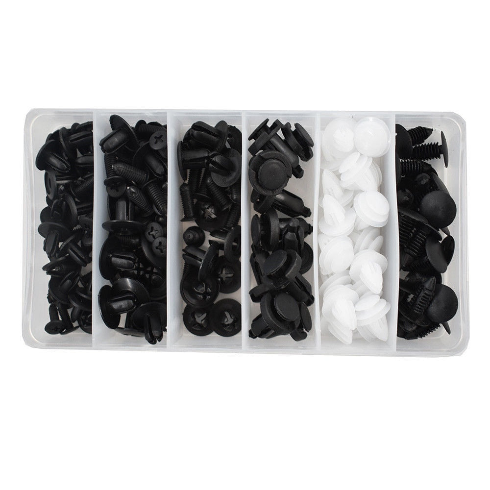 50/100pcs Mixed Auto Fastener Clip Car Body Push Retainer Pin Rivet Bumper Door Trim Panel Retainer Fastener Kit Car Accessories