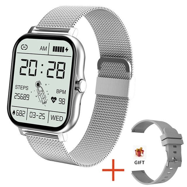 2022 New Women Smart watch Men 1.69" Color Screen Full touch Fitness Tracker Bluetooth Call Smart Clock Ladies Smart Watch Women