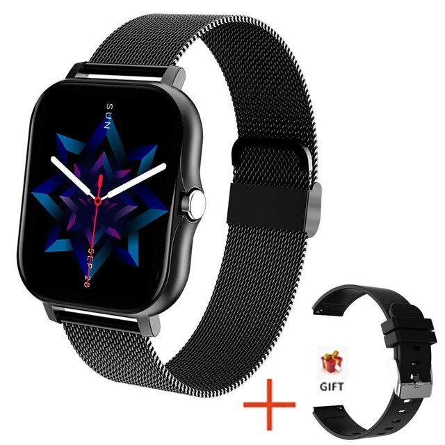 2022 New Women Smart watch Men 1.69" Color Screen Full touch Fitness Tracker Bluetooth Call Smart Clock Ladies Smart Watch Women