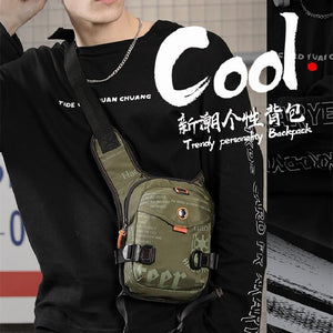 Waterproof Nylon Men's Messenger Bags Multifunction Men Shoulder Bag Outdoor Sports Travel Sling Male Crossbody Chest Fanny Pack