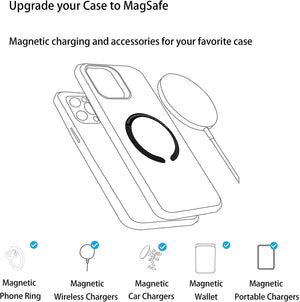 Sticker Ring For Magsafe Wireless Charging For iphone 13 Pro Max 12 Mini Mobile Phone Magnetic Wireless Charger Metal Plate