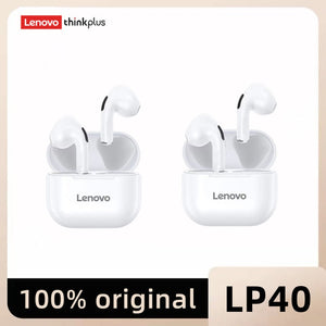 Original Lenovo lp40 Bluetooth Earphone 5.0 Immersive Sound HIFI TWS With Microphone Touch Control For Long Standby Time Motion