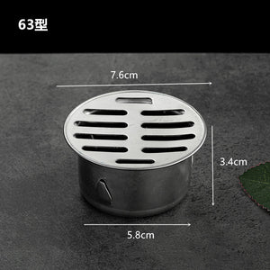 Stainless Steel Bathroom Drain Cover Hair Catcher Balcony Drainage Stopper Plug Garden Outdoor Roof Anti-blocking Floor Strainer