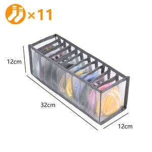 Clothes Organizer Jeans Storage Box Organizer Box Wardrobe Clothes Storage Box with Compartments Socks Underwears Bras Storage