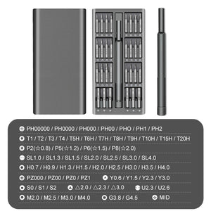 Screwdriver Set Magnetic Screw Driver Kit Bits Xiaomi Iphone Computer Tri Wing Torx Hand Tools Manual Woodworking Tools