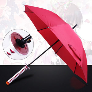 16 Bones Automatically Open Long Handle Windproof Samurai Sword Umbrella Japanese Ninja-like Sun and Rain Straight Umbrella