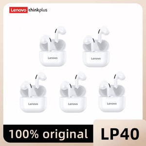 Original Lenovo lp40 Bluetooth Earphone 5.0 Immersive Sound HIFI TWS With Microphone Touch Control For Long Standby Time Motion