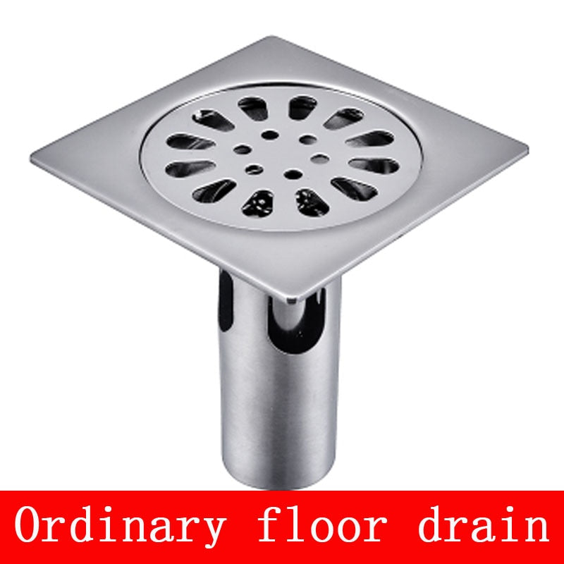 Shower Drain Thick Stainless Steel Floor Drain Ordinary Bathroom Toilet Kitchen Balcony Dedicated To prevent odor BaIDaiMoDeng