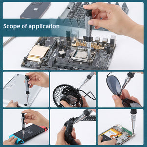 Precision Screwdriver Set Multifunction Magnetic BitsTool Kit Phone Repair Hand Tools Set For Xiaomi Smartphones IPhone Eyeglass