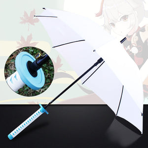 16 Bones Automatically Open Long Handle Windproof Samurai Sword Umbrella Japanese Ninja-like Sun and Rain Straight Umbrella
