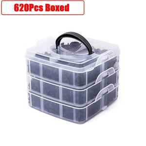 Auto Fastener Clips Set Mixed Car Body Push Pin Rivet Bumper Door Trim Panel Retainer Fastener Kit Plastic Rivets Clips for Car