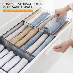 Clothes Organizer Jeans Storage Box Organizer Box Wardrobe Clothes Storage Box with Compartments Socks Underwears Bras Storage