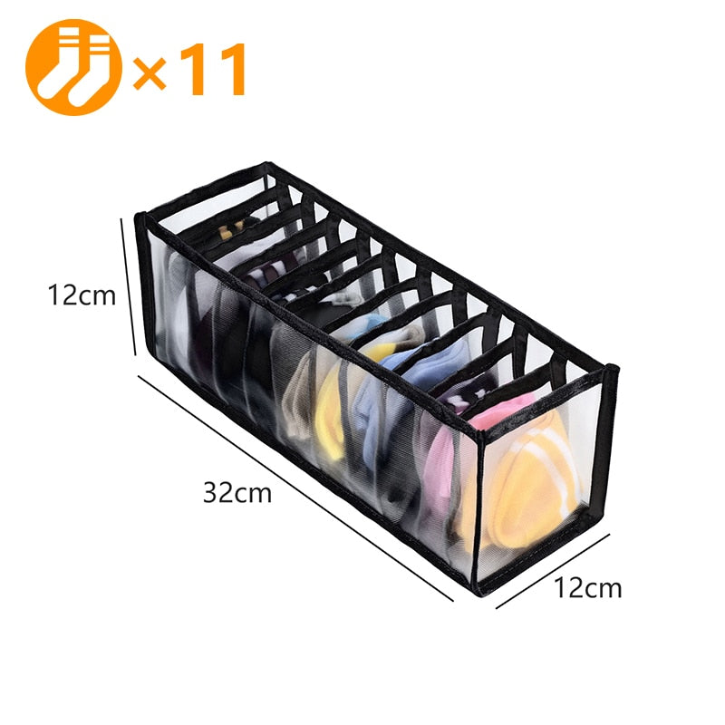 Clothes Organizer Jeans Storage Box Organizer Box Wardrobe Clothes Storage Box with Compartments Socks Underwears Bras Storage