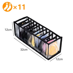 Clothes Organizer Jeans Storage Box Organizer Box Wardrobe Clothes Storage Box with Compartments Socks Underwears Bras Storage