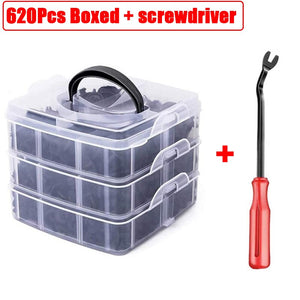 Auto Fastener Clips Set Mixed Car Body Push Pin Rivet Bumper Door Trim Panel Retainer Fastener Kit Plastic Rivets Clips for Car