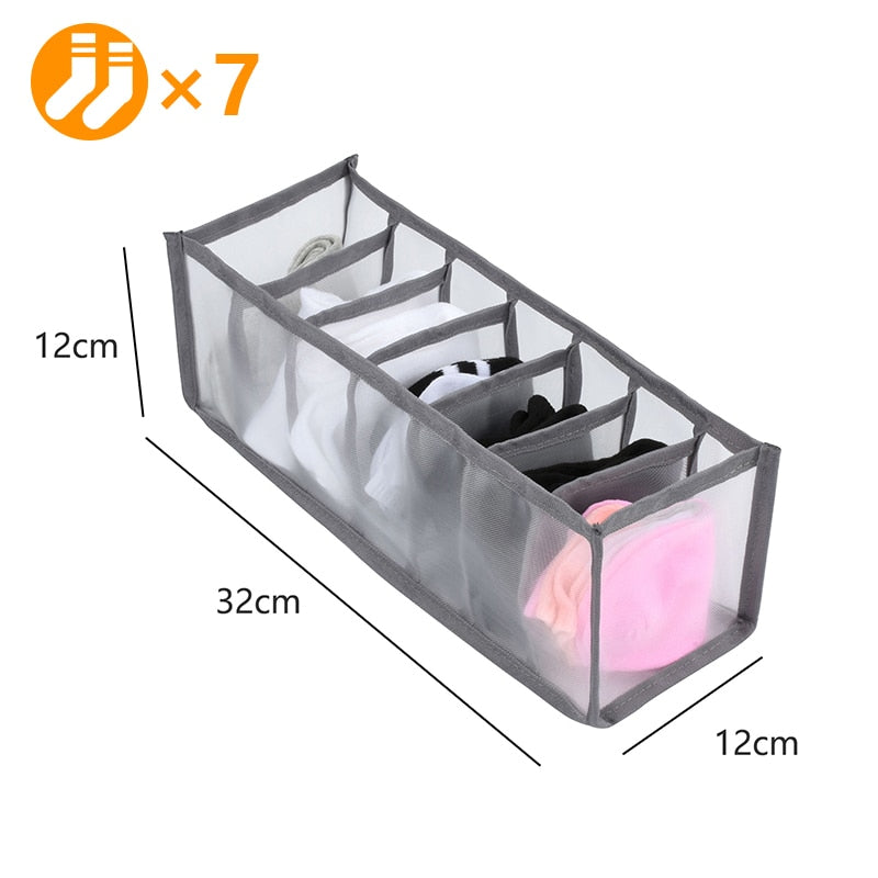 Clothes Organizer Jeans Storage Box Organizer Box Wardrobe Clothes Storage Box with Compartments Socks Underwears Bras Storage