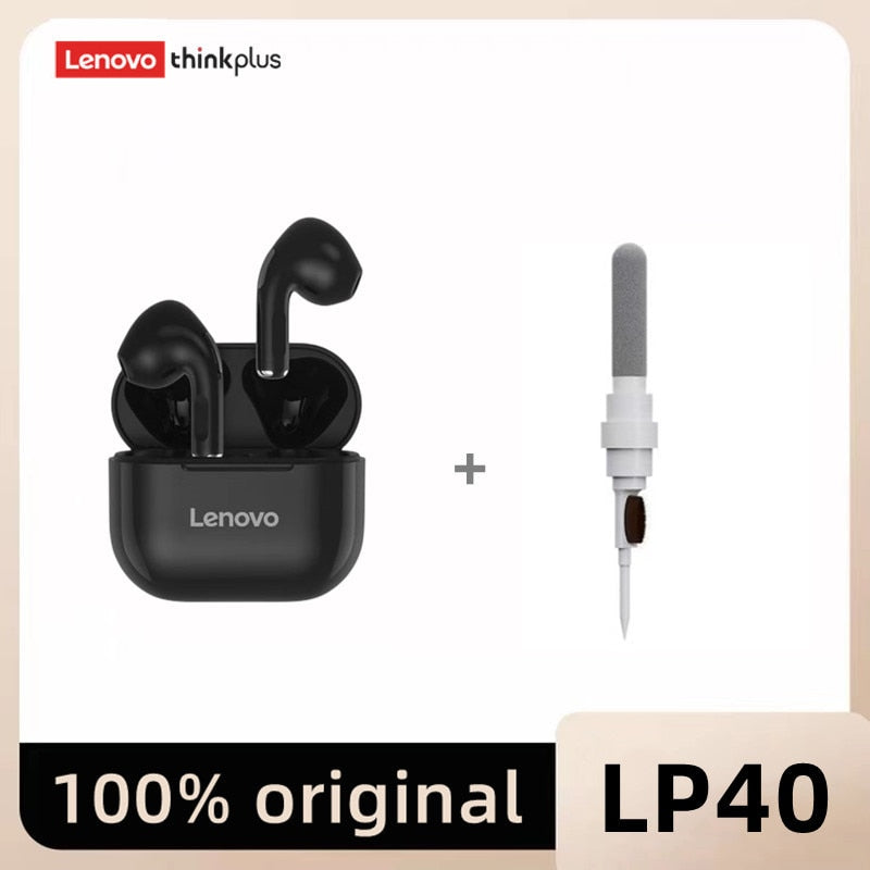Original Lenovo lp40 Bluetooth Earphone 5.0 Immersive Sound HIFI TWS With Microphone Touch Control For Long Standby Time Motion