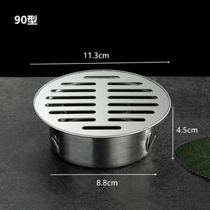 Stainless Steel Bathroom Drain Cover Hair Catcher Balcony Drainage Stopper Plug Garden Outdoor Roof Anti-blocking Floor Strainer