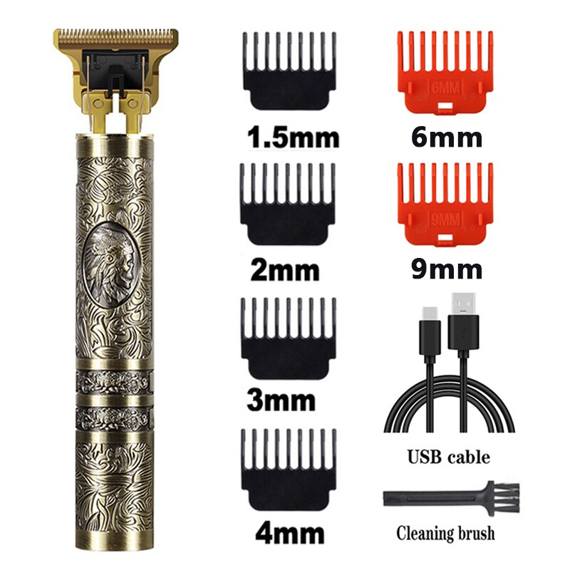 2022 T9 Hair Trimmer Barber Hair Clipper Cordless Hair Cutting Machine Beard Trimmer Shaving Machine Electric Razor Men Shaver