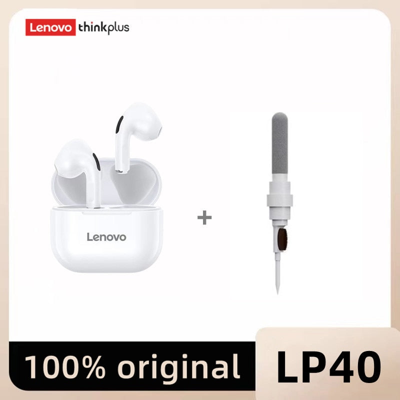 Original Lenovo lp40 Bluetooth Earphone 5.0 Immersive Sound HIFI TWS With Microphone Touch Control For Long Standby Time Motion