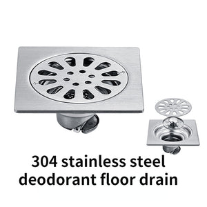 Shower Drain Thick Stainless Steel Floor Drain Ordinary Bathroom Toilet Kitchen Balcony Dedicated To prevent odor BaIDaiMoDeng