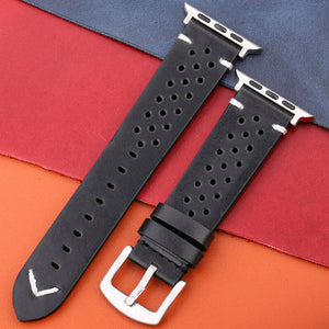 Genuine Leather Strap For Apple Watch Band Serie 7 6 5 4 Se Bracelet 44mm 45mm 40mm 41mm 42mm 38mm Women Men Iwatch Watchband