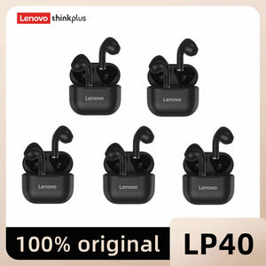 Original Lenovo lp40 Bluetooth Earphone 5.0 Immersive Sound HIFI TWS With Microphone Touch Control For Long Standby Time Motion