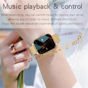 2022 New Women Smart watch Men 1.69" Color Screen Full touch Fitness Tracker Bluetooth Call Smart Clock Ladies Smart Watch Women