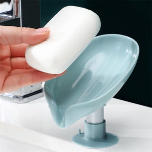 Soap Box Creative Draining Soap Storage Rack Punch-Free Suction Cup Personalized Cute Household Shelf Bathroom Artifact