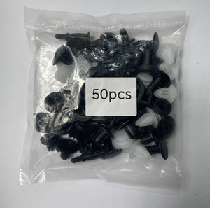 50/100pcs Mixed Auto Fastener Clip Car Body Push Retainer Pin Rivet Bumper Door Trim Panel Retainer Fastener Kit Car Accessories