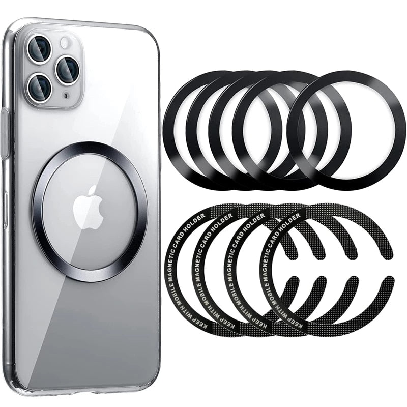 Sticker Ring For Magsafe Wireless Charging For iphone 13 Pro Max 12 Mini Mobile Phone Magnetic Wireless Charger Metal Plate