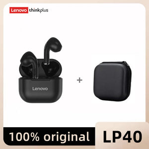 Original Lenovo lp40 Bluetooth Earphone 5.0 Immersive Sound HIFI TWS With Microphone Touch Control For Long Standby Time Motion