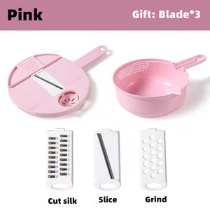 12 In 1 Multi-Function Vegetable Chopper Carrots Potatoes Manually Cut Shred Slicer Radish Grater Kitchen Tools Vegetable Cutter