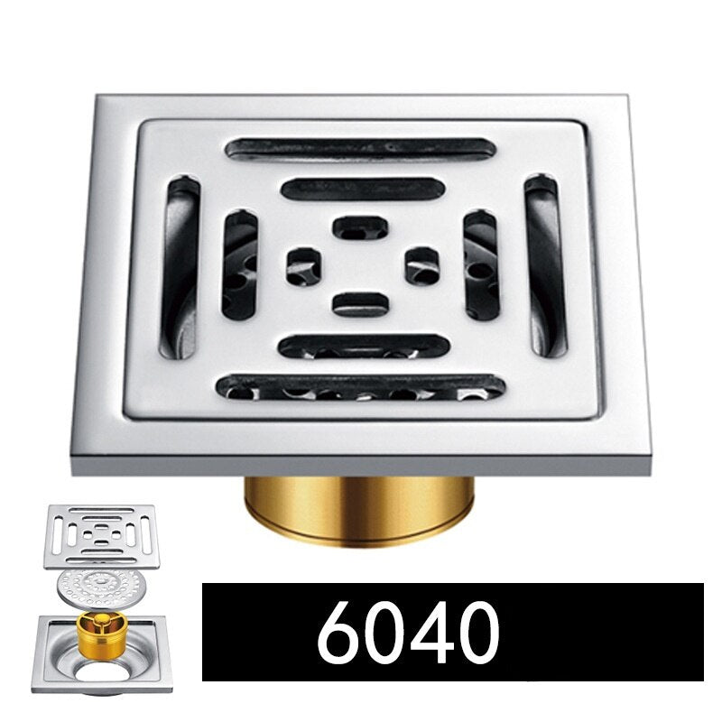 Shower Drain Thick Stainless Steel Floor Drain Ordinary Bathroom Toilet Kitchen Balcony Dedicated To prevent odor BaIDaiMoDeng