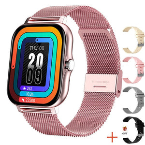 2022 New Women Smart watch Men 1.69" Color Screen Full touch Fitness Tracker Bluetooth Call Smart Clock Ladies Smart Watch Women