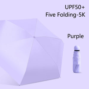2023 Mini Capsule Umbrella Light Sunny Rainy Umbrella Women Anti-UV Sunshade Umbrella Pocket Sunscreen Umbrella Portable