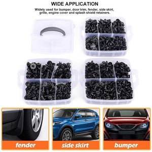 Auto Fastener Clips Set Mixed Car Body Push Pin Rivet Bumper Door Trim Panel Retainer Fastener Kit Plastic Rivets Clips for Car