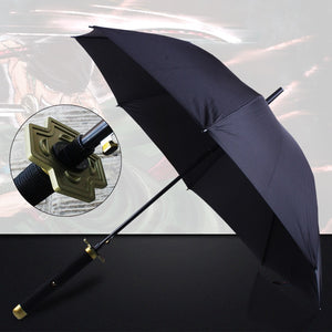 16 Bones Automatically Open Long Handle Windproof Samurai Sword Umbrella Japanese Ninja-like Sun and Rain Straight Umbrella