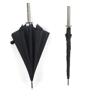 Men&#39;s Cartoon Long Handle Umbrella, Fiber, Eye And Rain, Creative Personality, Samurai Sword Umbrella, Male