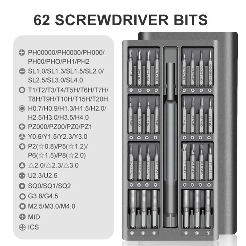 Screwdriver Set Magnetic Screw Driver Kit Bits Xiaomi Iphone Computer Tri Wing Torx Hand Tools Manual Woodworking Tools