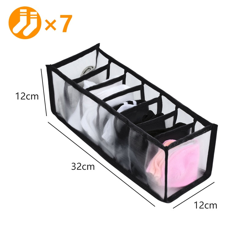 Clothes Organizer Jeans Storage Box Organizer Box Wardrobe Clothes Storage Box with Compartments Socks Underwears Bras Storage