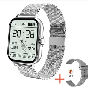 2022 New Smart Watch Men Full Touch Screen Sport Fitness Watch IP67 Waterproof Bluetooth call For Android ios smartwatch Men+Box
