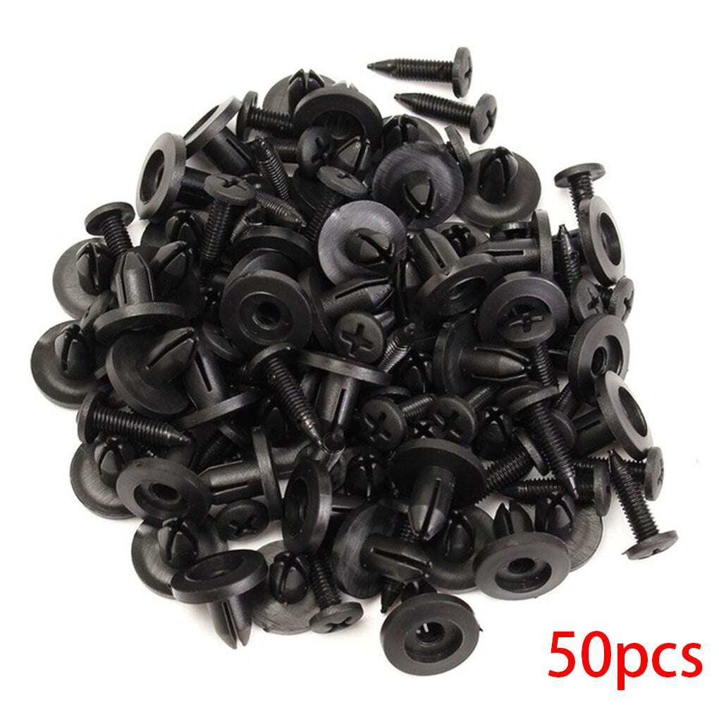 100Pcs Clips for car Fastener Screws Bumper Interior Decoration Auto Plastic Random Mixing Universal Plastic
