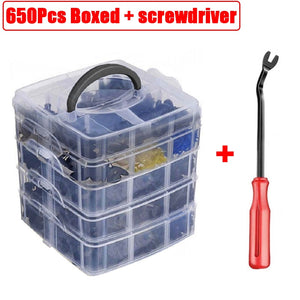 Auto Fastener Clips Set Mixed Car Body Push Pin Rivet Bumper Door Trim Panel Retainer Fastener Kit Plastic Rivets Clips for Car