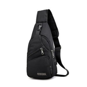 Travel Men&#39;s Crossbody Bags USB Chest Bag Designer Messenger Bag Leather Shoulder Bags Diagonal Package New Back Pack