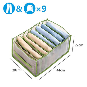 Clothes Organizer Jeans Storage Box Organizer Box Wardrobe Clothes Storage Box with Compartments Socks Underwears Bras Storage